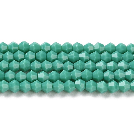 Opake einfarbige Nachahmung Jade Glasperlen Stränge GLAA-F029-P4mm-07-1
