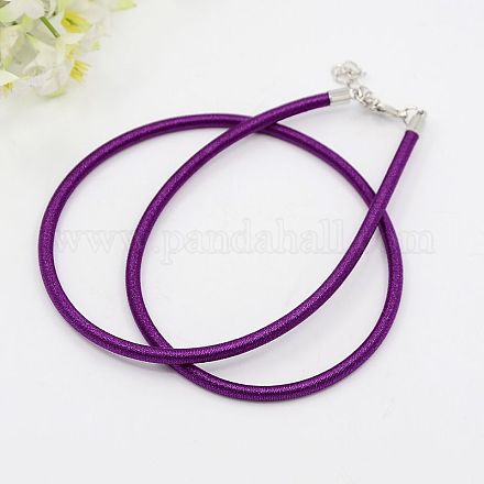 Silk Cord Necklaces X-NFS005-09-1