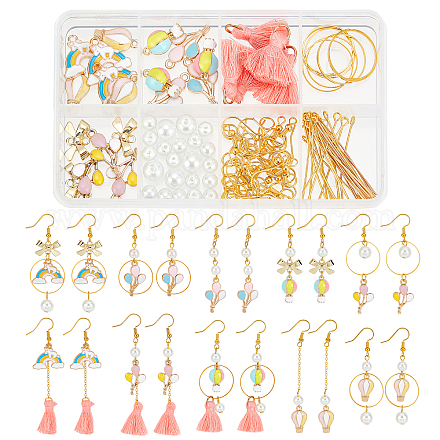 Sunnyclue Kits de fabrication de boucles d'oreilles pendantes sur le thème du parc d'attractions DIY DIY-SC0019-02-1