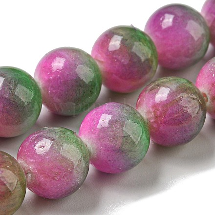 Chapelets de perles en jade naturelle teinte G-F764-03C-1
