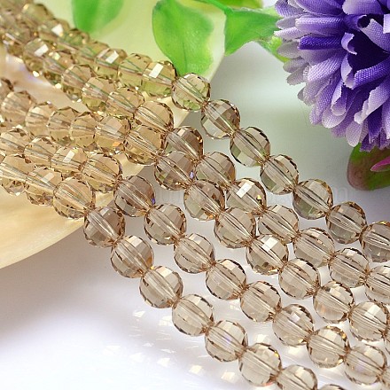 Faceted Round Imitation Austrian Crystal Bead Strands G-M182-6mm-29A-1