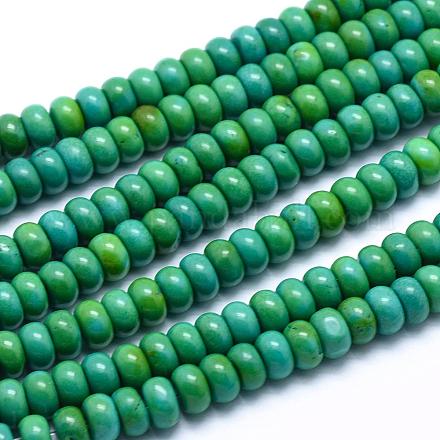 Chapelets de perles en howlite naturelle TURQ-G148-26A-6mm-1