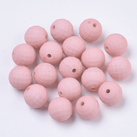 Rubberized Style Acrylic Beads SACR-R245-10-1
