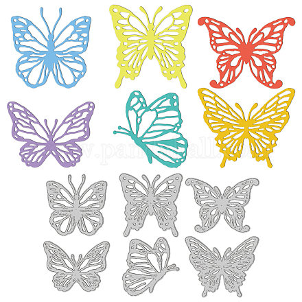 Globleland 6 Stück gekritzelte Schmetterlinge DIY-WH0309-824-1