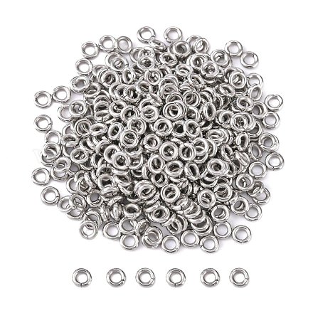 304 in acciaio inox anelli di salto aperto STAS-Q186-02-4x1mm-1