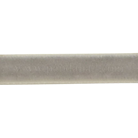 1/4インチの片面ベルベットリボン  ライトグレー  1/4インチ（6.5mm）  約200ヤード/ロール（182.88メートル/ロール） OCOR-R019-6.5mm-182-1