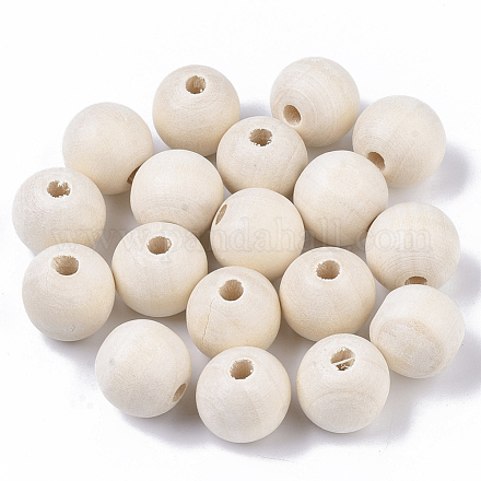 Perles en bois naturel non fini WOOD-S651-A16mm-LF-1