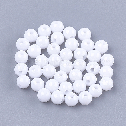 Perles plastiques opaques X-KY-T005-6mm-601-1