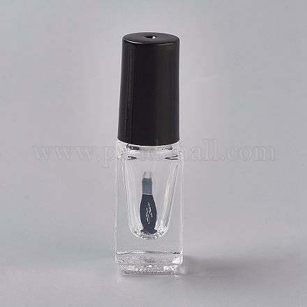 Leere Flasche aus transparentem Glasnagellack X-MRMJ-WH0026-02A-1