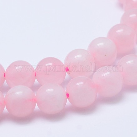Madagascar rosa naturale perle di quarzo Strads G-D655-4mm-1
