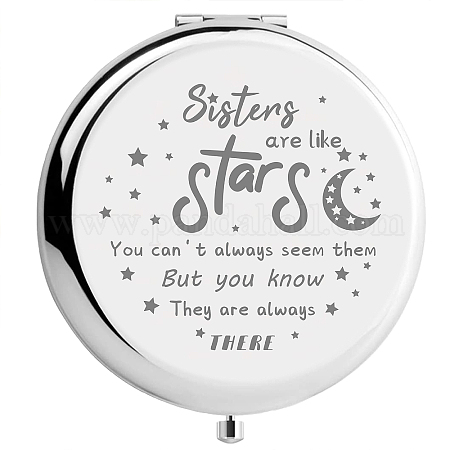 Shop CREATCABIN Birthday Compact Mirror Stainless Steel Happy