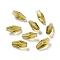 Transparent K9 Glass Beads, Faceted, Bicone, Light Khaki, 12x6mm, Hole: 1mm
