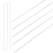 925 Sterling Silver Flat Cable Chains, Soldered, Silver, 1.6x1.2x0.5mm; 74~75cm