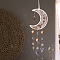 Natural Quartz Crystal Wind Chime, with Glass Beads, 360mm