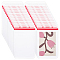 Waterproof PVC Zip Lock Bags, Top Seal Pouches, Rectangle, Clear, 12.5x7.7x0.2cm