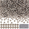 1500Pcs CCB Plastic Beads, Flat Round, Gunmetal, 6x2mm, Hole: 2mm