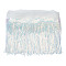 10 Yards Beading Sequins Polyester Tassel Ribbons, Garment Accessories, Silver, 7-7/8 inch(200mm)