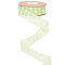 10 Yards Polyester Lace Trim Ribbon, Clothing Accessories, Green Yellow, 1 inch(25mm)