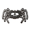 Halloween Printed Wooden Big Pendants, Spider, 58x90x2.5mm, Hole: 4mm