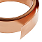 Flat Copper Wire, for DIY Craft, Raw(Unplated), 18x0.2mm, about 9.84 Feet(3m)/Roll