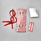Candy Shaped Christmas Surprise Pull Out Money Pouch Gift Boxes for Cash Gift, with Ribbon, Red, 17.5x4.5x4.5cm