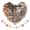 NBEADS 160 Pcs 10 Color Mini Buckles 6.5x7mm, Heart Shape Metal Belt Buttons Slide Adjusters Buckles Sewing Buckles for Clothes Shoes Bags Belt Webbing Handmade Craft Sewing