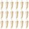 20Pcs Brass Pendants, Horn, Nickel Free, Real 18K Gold Plated, 15x5x2mm, Hole: 1mm