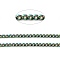Ion Plating(IP) 304 Stainless Steel Cuban Link Chains, Curb Chains, Twisted Chains, Unwelded, with Spool, Faceted, Rainbow Color, 5.5x3.8x1mm, about 32.8 Feet(10m)/roll