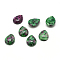 Synthetic Ruby in Zoisite Gemstone Cabochons, teardrop, 25x18x6mm