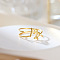 Twelve Constellations 925 Sterling Silver Finger Rings, Golden, Virgo, Inner Diameter: 16~19mm