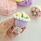 DIY Knitting Kits, Mini Bouquet, Lilac, 6.5cm