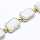 Chapelets de perles en verre opaques EGLA-I005-13x18mm-14G-1