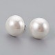 Shell Pearl Beads Ear Studs EJEW-JE02894-03-2