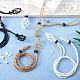 Fashewelry 9pcs 9 style réglable cordon polyester ciré cordon en macramé pochette fabrication de collier NJEW-FW0001-04-6