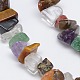 Los chips de piedras preciosas naturales y sintéticas hebras de abalorios X-G-A123-01-3