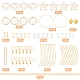 Sunnyclue kits de fabricación de pendientes colgantes de perlas de imitación de diy DIY-SC0016-54-2