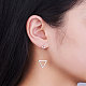 Boucles d'oreilles asymétriques en argent sterling shegrace 925 JE665B-4
