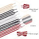 Superfindings 5 пара 5 цвета двухцветные плоские плетеные шнурки из полиэстера DIY-FH0005-41B-02-5
