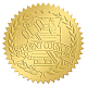 Craspire 2 Zoll goldgeprägte Umschlagsiegelaufkleber DIY-WH0211-266-1