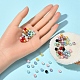 780 pz 12 colori perle di perle di vetro dipinte a forno HY-YW0001-03B-5