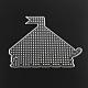 House ABC Plastic Pegboards used for 5x5mm DIY Fuse Beads DIY-Q009-45-1