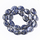 Perles de jaspe tache bleue naturelle G-S359-002-2