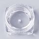 3g psプラスチック空ポータブルフェイシャルクリームジャー  詰め替え化粧品容器  ねじ蓋付き  透明  3.1x3.1x1.6cm  容量：3g MRMJ-WH0020-02-2