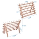 60 carrete de madera maciza bordado de coser titular de soporte de hilo rack ODIS-WH0001-01-2
