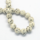Chapelets de perles de pierres précieuses synthétiques G-R271-10mm-Y29-2