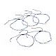 Bracelets réglables de perles tressées avec cordon en nylon BJEW-P256-B18-2