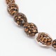 Handmade Gold Sand Lampwork Oval Beads Strands LAMP-L019-02A-1