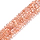 Chapelets de perles de sunstone naturelle naturelles G-K315-B02-A-1