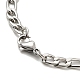 304 colliers pendentif en acier inoxydable et émail pour femmes et hommes NJEW-G123-08P-4