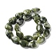 Hebras de cuentas de jade xinyi en forma de lágrima natural/jade del sur chino G-L242-23-3